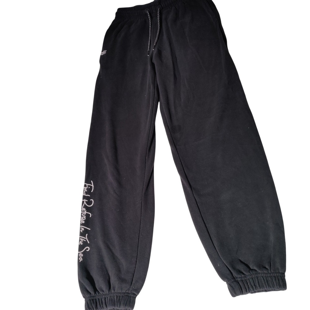 SALTY CREW Black Sweatpants  Find Refuge in the Sea Drawstring XS (24x27 Actual)